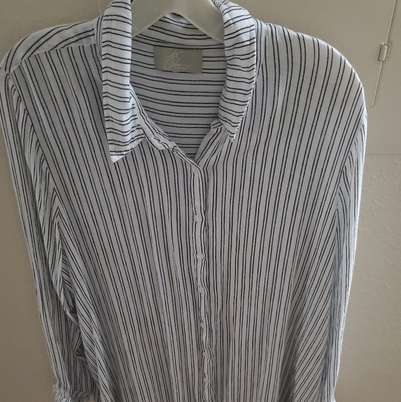 Joan Vass button down blouse - Picture 1 of 2